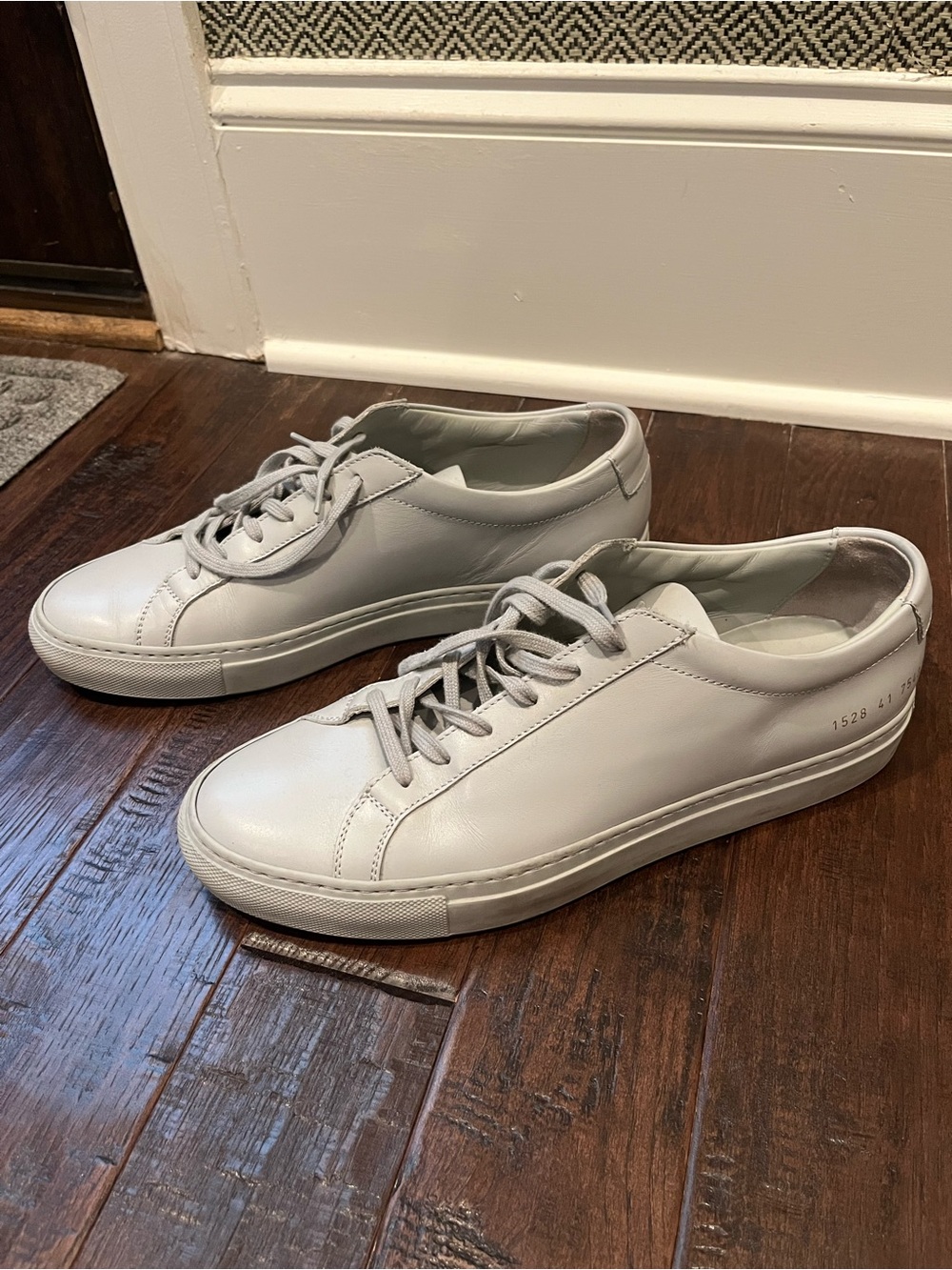 Common Projects White Low-Top Leather Sneakers